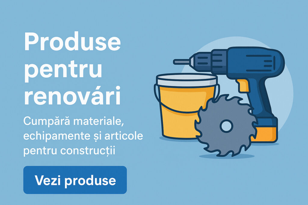 Baner Produse pentru renovări – cumpără materiale, echipamente și articole pentru construcții