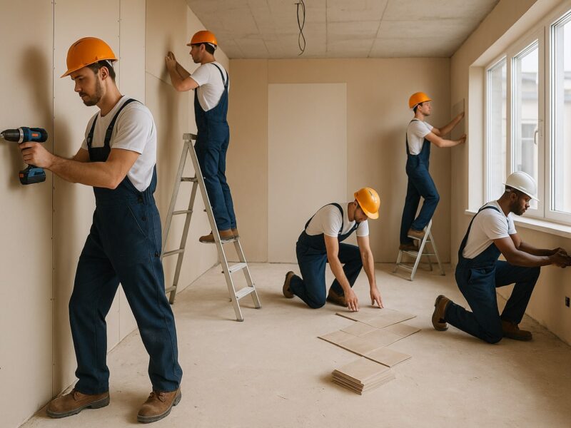 Meseriași construcții – echipe profesionale pentru renovări și lucrări complete