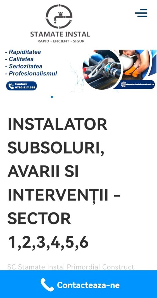 Portofoliu Liviu Stamate Stamate Instal Primordial Construct Srl. – imagine lucrare