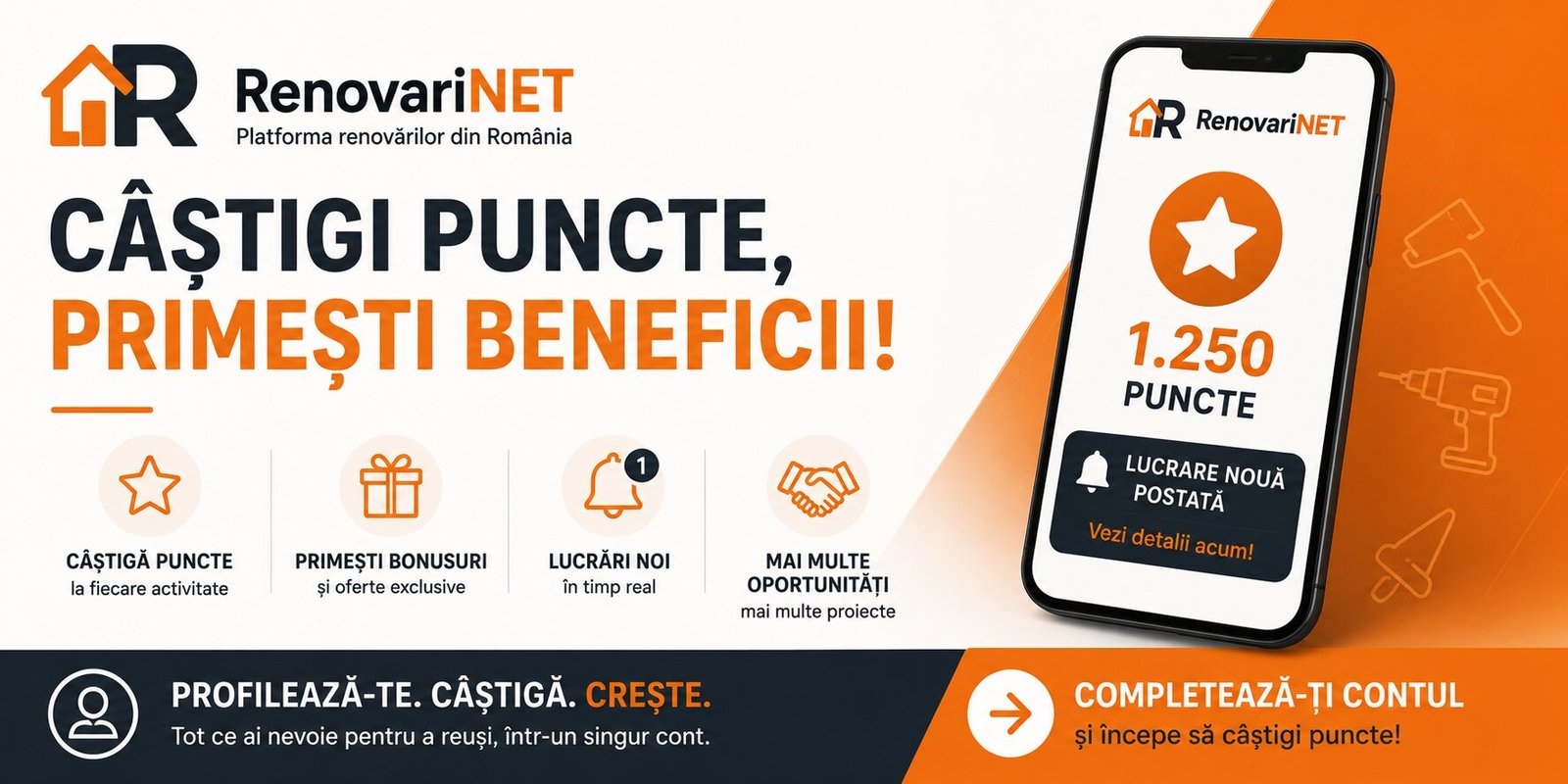 Înscrie-te pe RenovariNET și publică anunțuri