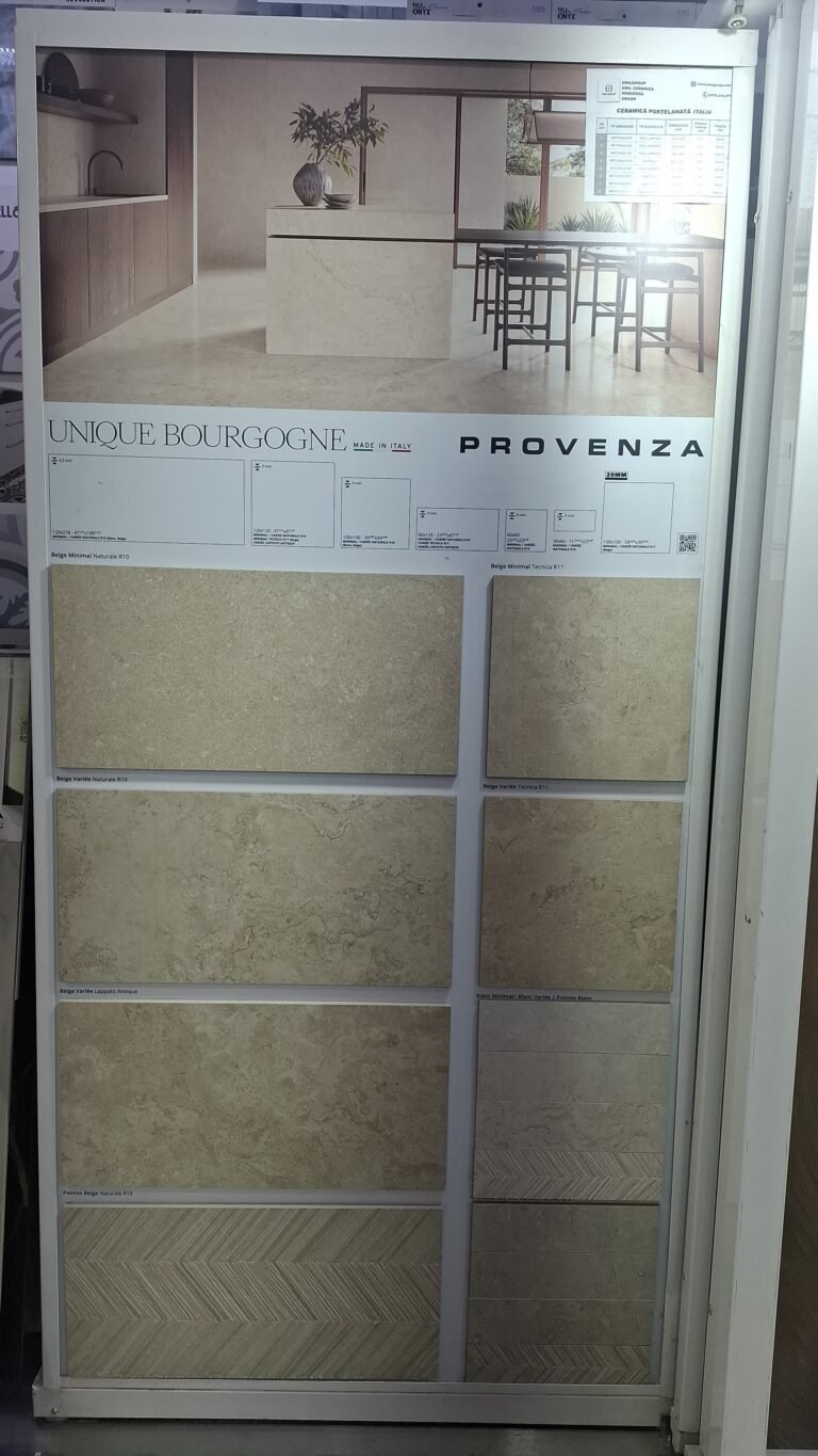 Gresie porțelanată aspect piatră Provenza Unique Bourgogne Beige – R10/R11, Made in Italy