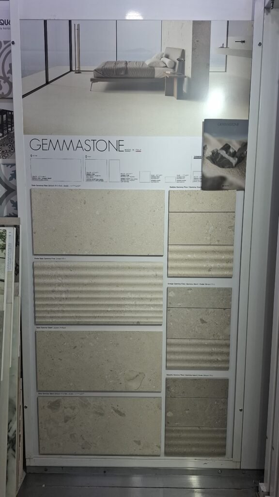 Gresie porțelanată Gemmastone Ergon – aspect piatră naturală, R10, Made in Italy