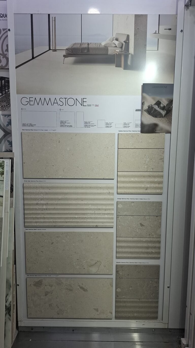 Gresie porțelanată Gemmastone Ergon – aspect piatră naturală, R10, Made in Italy
