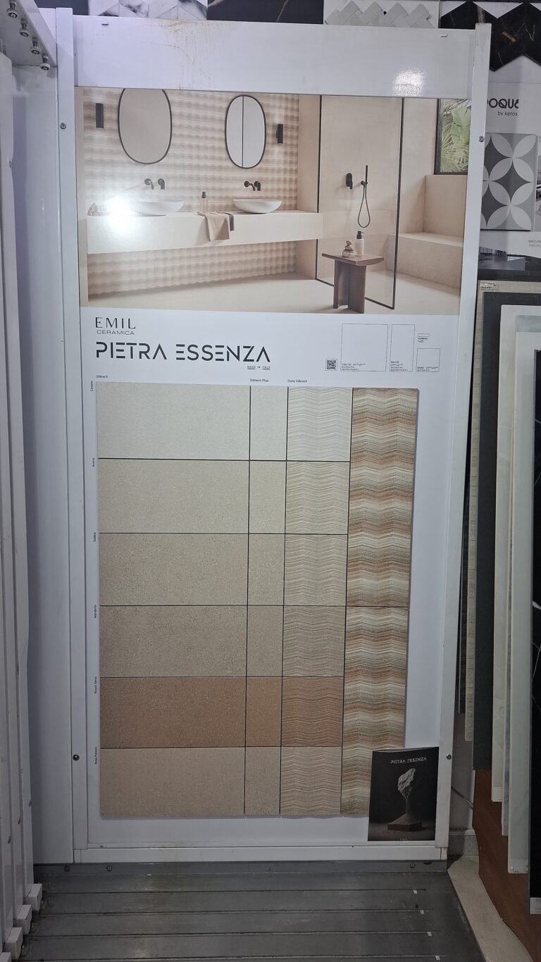 Gresie porțelanată Emil Ceramica Pietra Essenza – Cotone, Avorio, Sabbia, Mandorla, R10/R11