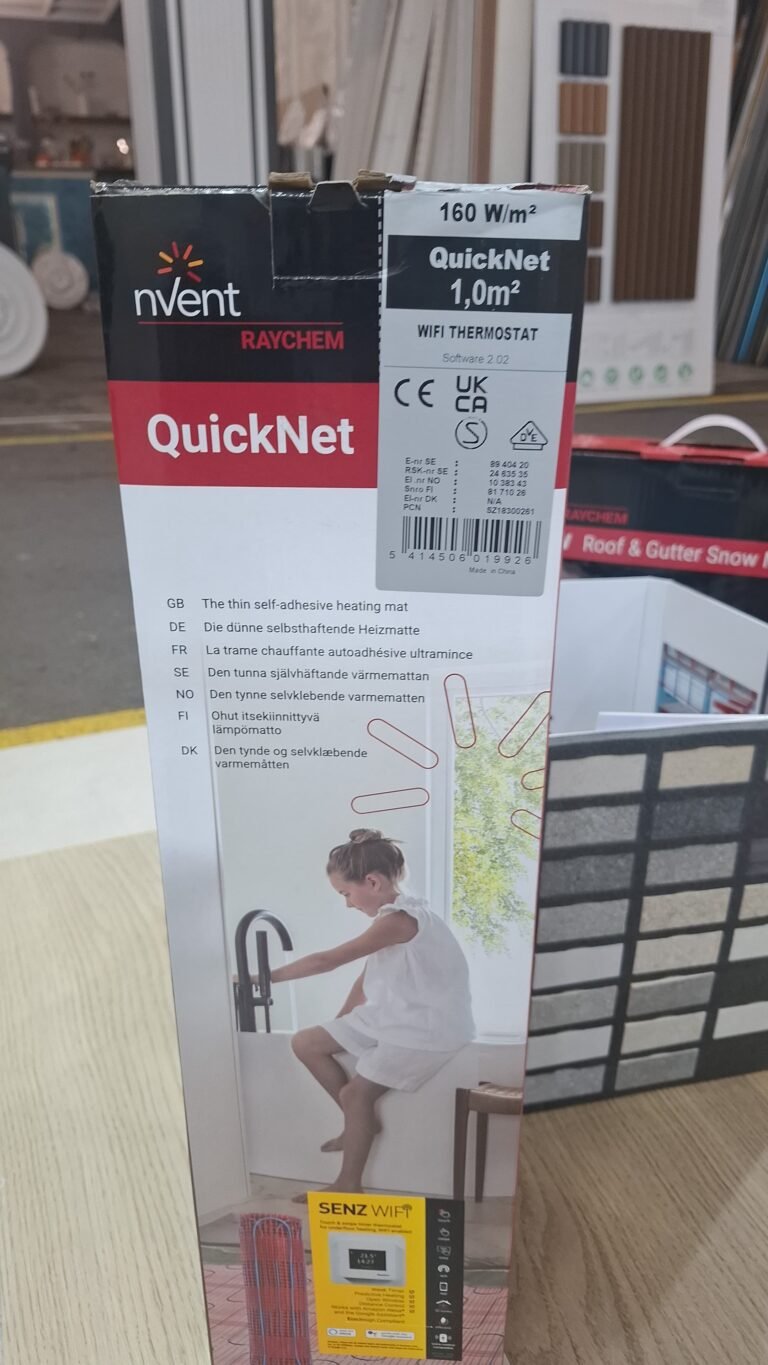 Încălzire electrică în pardoseală nVent RAYCHEM QuickNet 160 – 1 m², termostat WiFi